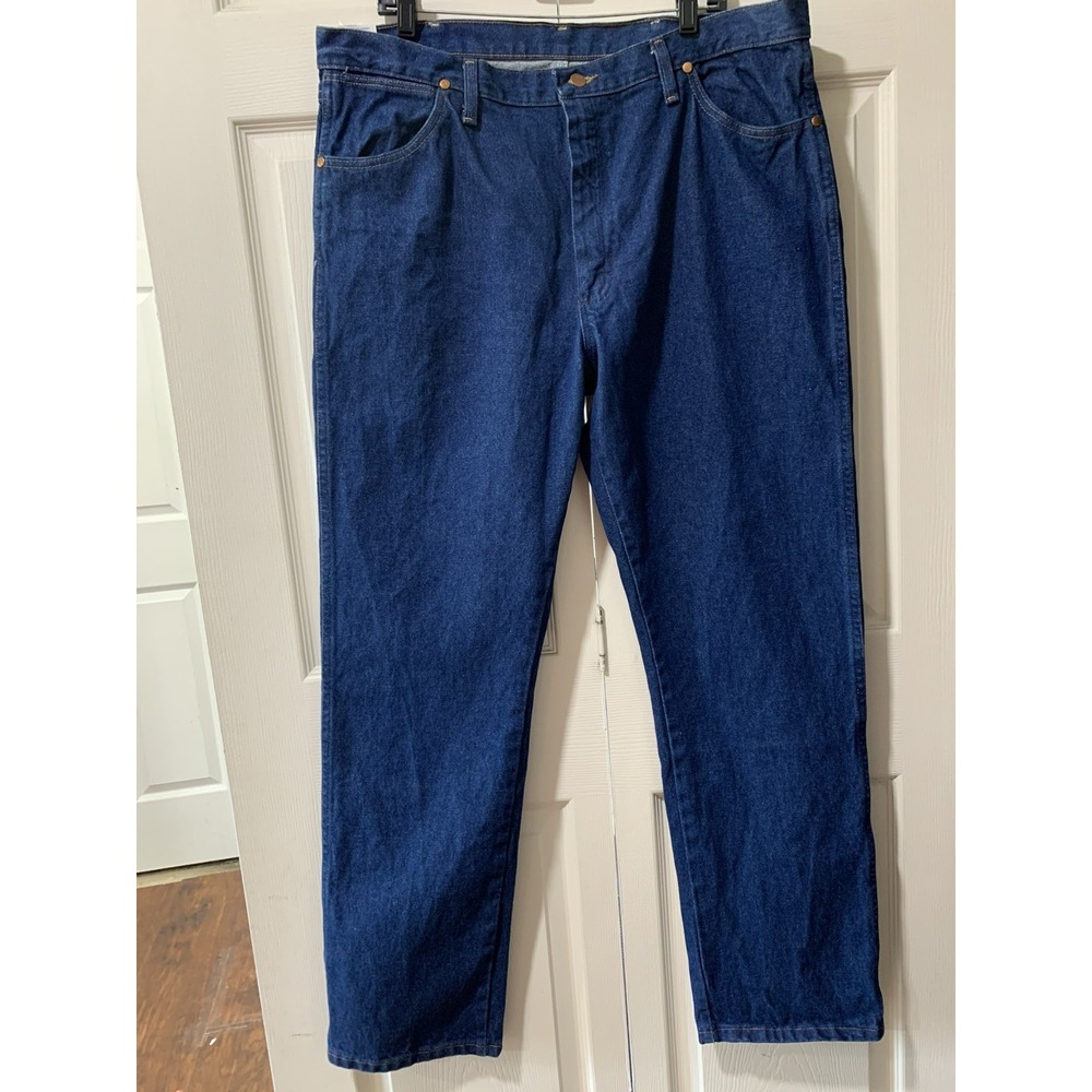 NWT Wrangler Jeans Blue Cowboy Cut Original Fit Mens 38x32 Western Denim 13MWZ